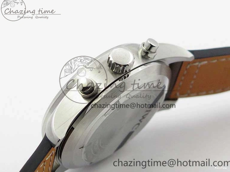 MIROTIME 0414 Pilot Chrono IW377726 ZF 1:1 Best Edition Green Dial on Brown Leather Strap A Trendsetting 7125